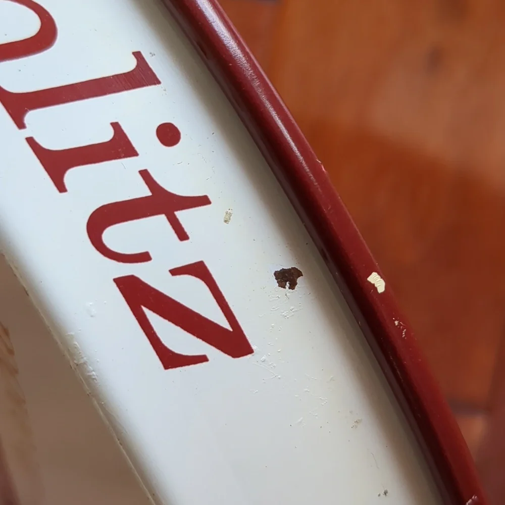 Vintage 1958 Schlitz beer metal 12" serving tray - Picture 6 of 9